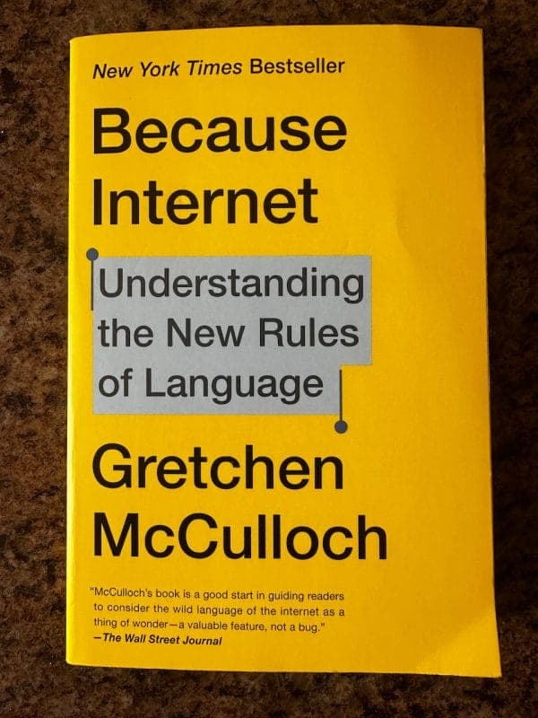 Book cover for Because Internet