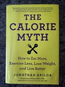 Book cover for The Calorie Myth.