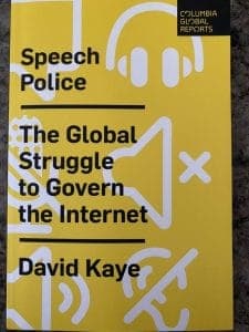 Book cover for Speech Police The Global Struggle to Govern the Internet